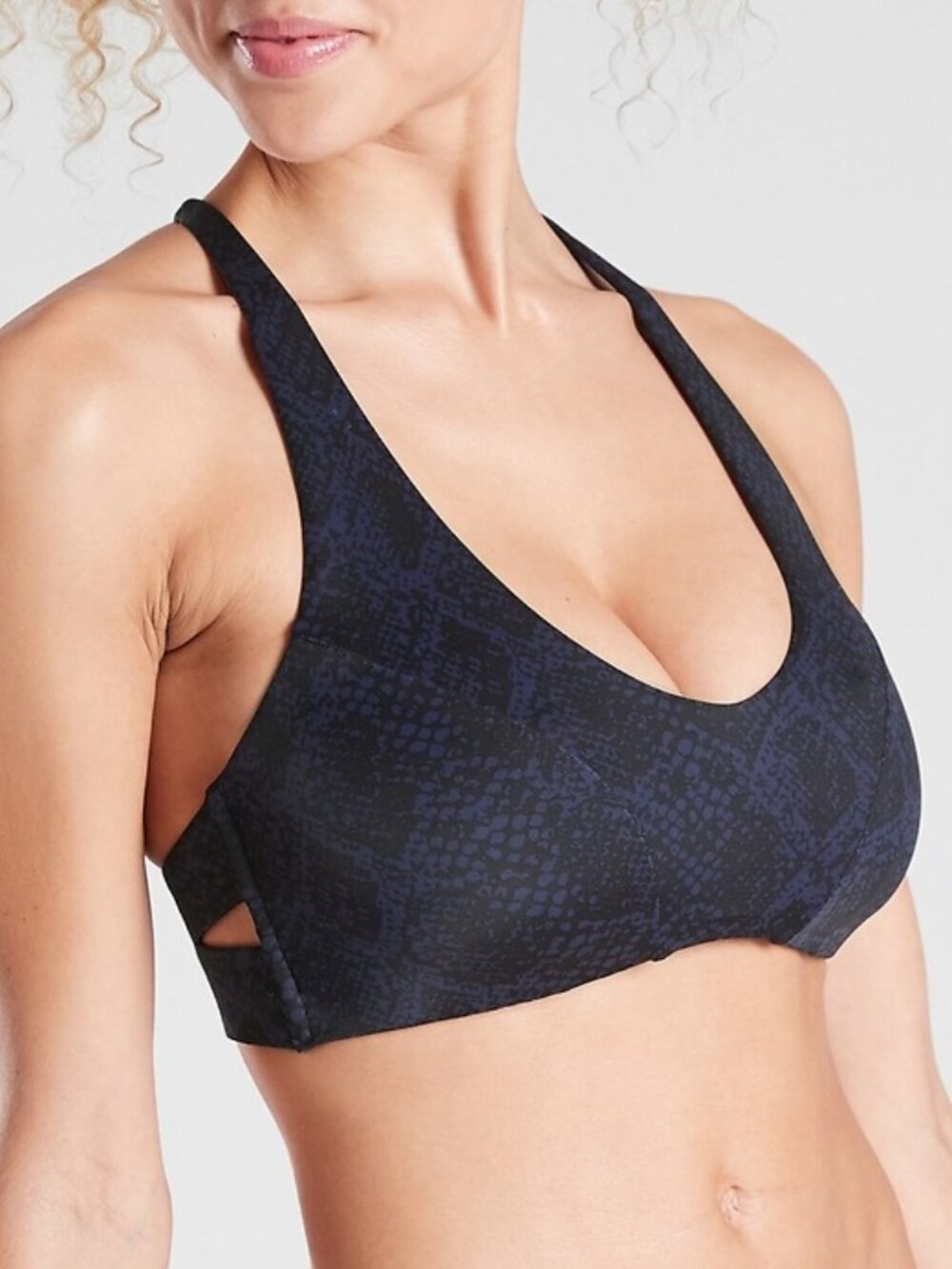 Athleta D-DD Snake Triangle Bikini Top, Bathing Suit Tops for Large Chest